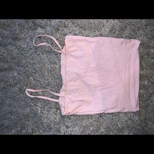 pink tank top